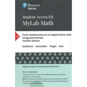 Mylab Math Plus Pearson Etext -- Standalone Access Card -- For Finite Mathematics & Its Applications with Integrated Review