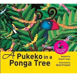 A Pukeko In a Ponga Tree