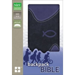 NIrV, Backpack Bible, Leathersoft, Red/White