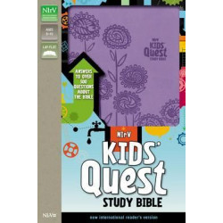 NIrV, Kids' Quest Study Bible, Leathersoft, Purple
