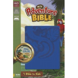 NKJV, Adventure Bible, Leathersoft, Blue, Full Color