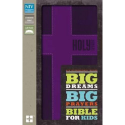NIV, Big Dreams, Big Prayers Bible for Kids, Leathersoft, Blue