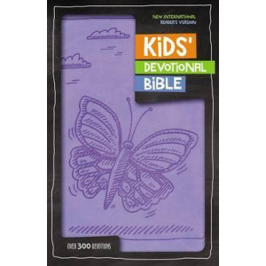 NIrV Kids' Devotional Bible, Leathersoft, Lavender