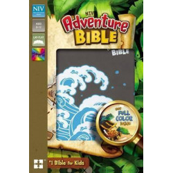 NIV Adventure Bible, Leathersoft, Gray, Full Color Interior