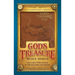 NIV God's Treasure Holy Bible, Leathersoft, Dark Tan