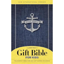 NIV Gift Bible for Kids, Softcover, Large Print, Blue