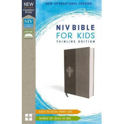 NIV Bible for Kids, Leathersoft, Gray, Red Letter Edition, Comfort Print