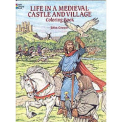 Life in a Medieval Castle Coloring Book