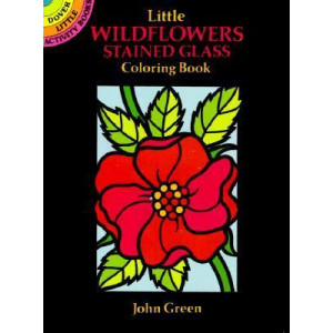 Little Wildflowers Stained Glass Colouring Book