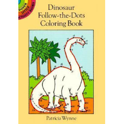 Dinosaur Follow-the-dots Coloring Book