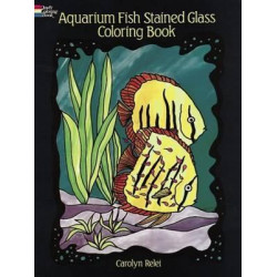Aquarium Fish Stained-Glass Colouring Book