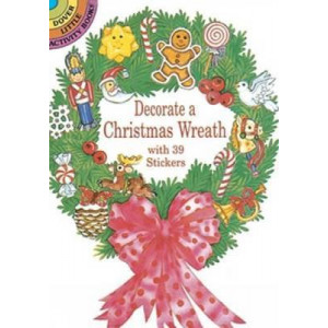 Decorate a Christmas Wreath with 39 Stickers
