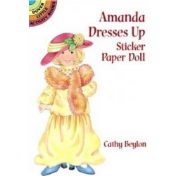 Amanda Dresses Up Sticker Paper Doll