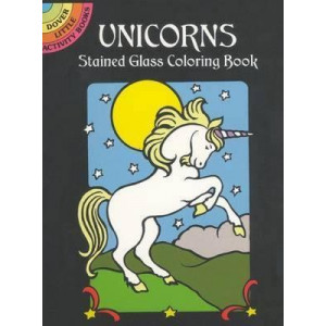 Unicorns Stained Glass Colouring BO