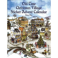 Old-Time Christmas Village Sticker Advent Calendar
