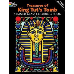 Treasures of King Tut's Tomb Stained Glass Coloring Book