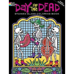 Day of the Dead Stained Glass Coloring Book