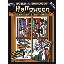 Build a Window Stained Glass Coloring Book Halloween