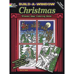 Build a Window Stained Glass Coloring Book Christmas