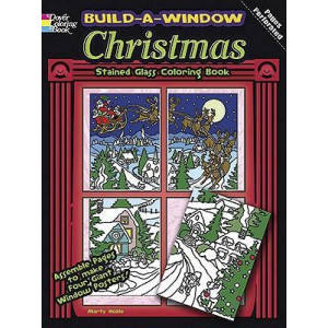 Build a Window Stained Glass Coloring Book Christmas