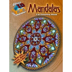 3-D Coloring Book - Mandalas