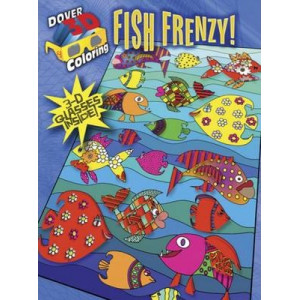 3-D Coloring Book--Fish Frenzy!