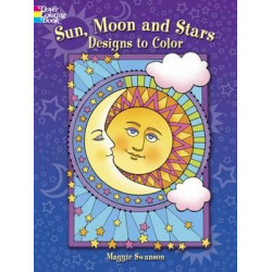 Sun, Moon and Stars Designs to Color