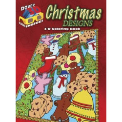 3-D Coloring Book - Christmas Designs