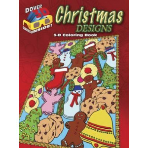 3-D Coloring Book - Christmas Designs
