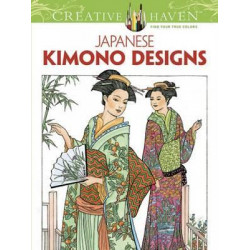 Creative Haven Japanese Kimono Designs Coloring Book