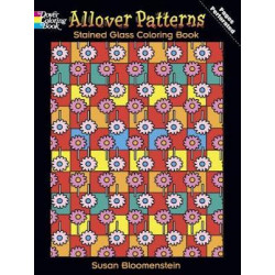 Allover Patterns Stained Glass Coloring Book