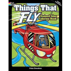 Things That Fly Stained Glass Coloring Book