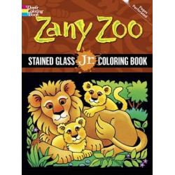 Zany Zoo Stained Glass Jr. Coloring Book