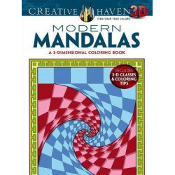 Creative Haven 3-D Modern Mandalas Coloring Book
