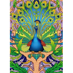 Art Nouveau Peacock Notebook