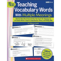 Teaching Vocabulary Words with Multiple Meanings, Grades 4-6