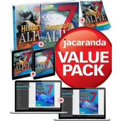 Humanities Alive 7 Ac Pack (History Alive 7 for the Ac + Geography Alive 7 for the Ac + Business & Eco Alive 7 + Civics & Citiz Alive 7) + Workbook