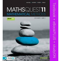 Maths Quest 11 Mathematical Methods VCE Units 1 and 2 & eBookPLUS + StudyOn VCE Mathematical Methods Units 1 and 2