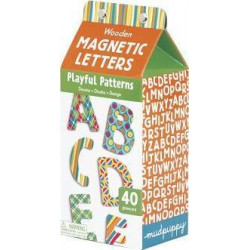 Playful Patterns Uppercase Letters Wooden Magnetic Set