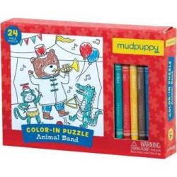 Animal Band Color-In Puzzle