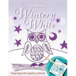Scratch & Stencil: Wintery White