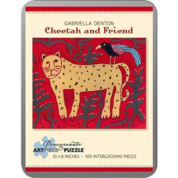 Cheetah and Friend Gabriella Denton 100-Piece Jigsaw Puzzle Aa797
