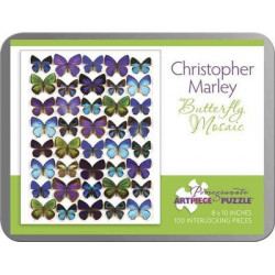 Butterfly Mosaic Christopher Marley 100-Piece Jigsaw Puzzle Aa798