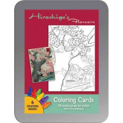 Hiroshige'S Flowers Coloring Cards Cc103