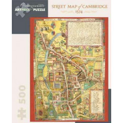 Street Map of Cambridge 500-Piece Jigsaw Puzzle Aa827