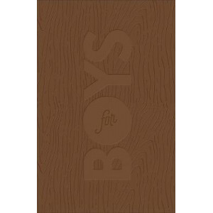 CSB Study Bible for Boys Brown, Wood Design Leathertouch