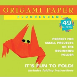 Origami Paper - Fluorescent Colors - 6 3/4