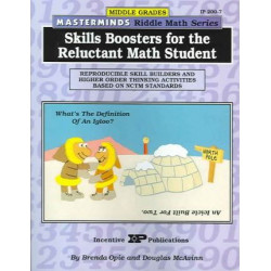 Masterminds Riddle Math for Middle Grades: Skills Boosters for the Reluctant Math Student