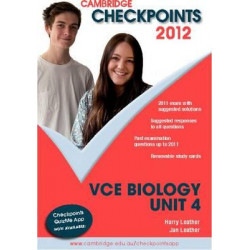 Cambridge Checkpoints VCE Biology Unit 4 2012