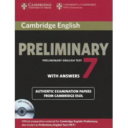 Cambridge English Preliminary 7 Student's Book Pack (Student's Book with Answers and Audio CDs (2))